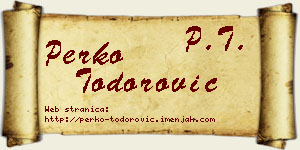 Perko Todorović vizit kartica